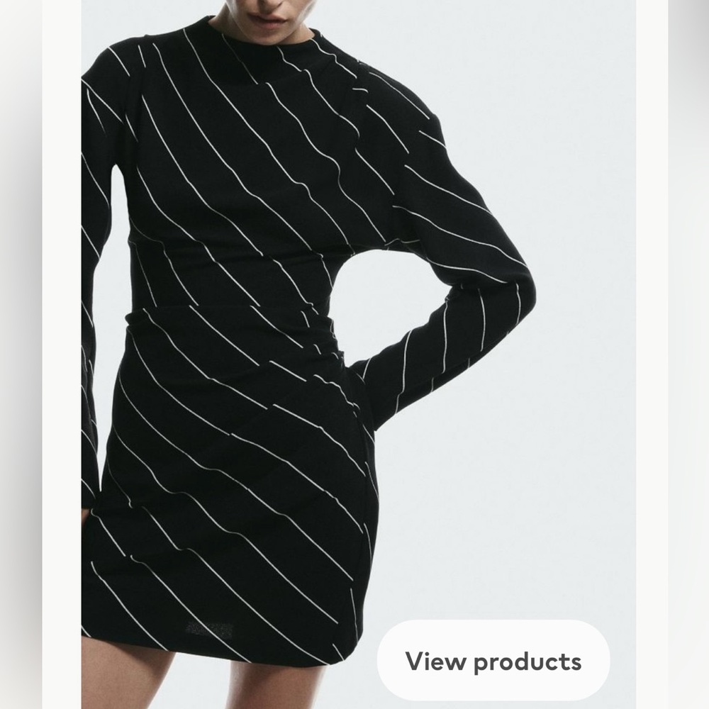 NWT H&M Draped Mini Dress